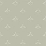 Celadon Ivory Leaf Wallpaper