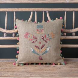 Indian Daisy Linen Cushion