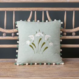 Snowdrop cushion