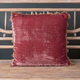 Dusky Rose Velvet Cushion