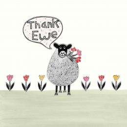 Card - Thank Ewe