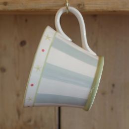 Blue Stripe Conical Mug