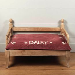 Small Personalised Luxury Velvet Dog Bed Mattress