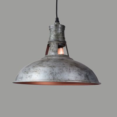 Galvanised Metal Pendant Lamp