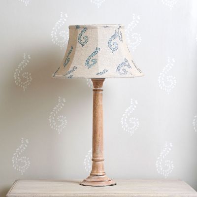 Blue Shalini 12" Framed Linen Lampshade