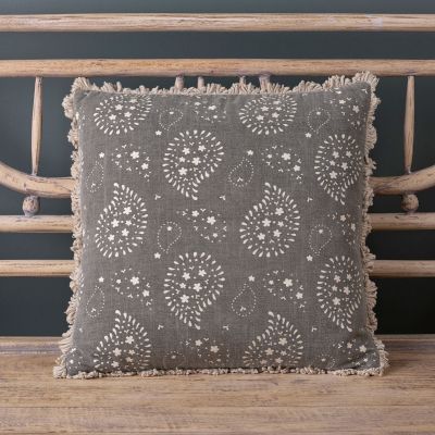 Black cotton cushion