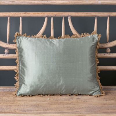 Silk Cushion - Sea Blue