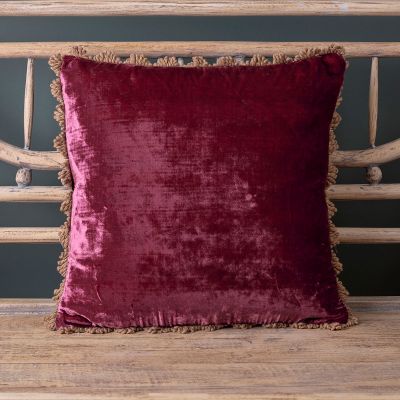 Damson Velvet Cushion