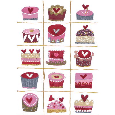 Hearts Tarts Print