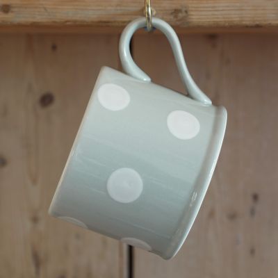 Blue / White Spot Straight Mug