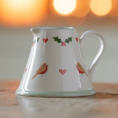 Christmas Robins Mini Pitcher