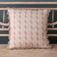 Pink & Green Printed Cushion