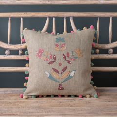 Indian Daisy Linen Cushion