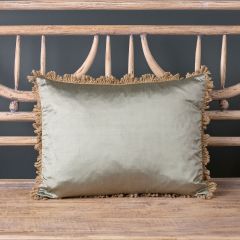 Silk Cushion - Silver Mist