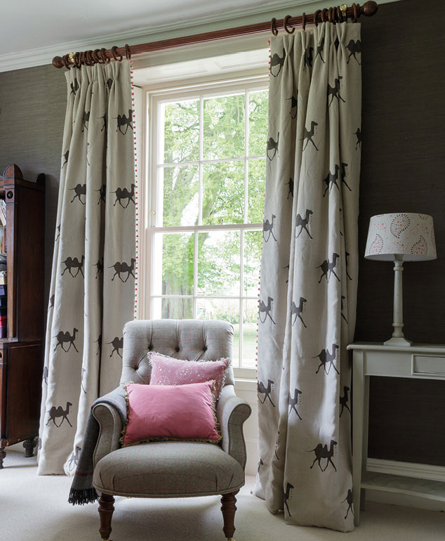 Pushkar Camel Fabric curtains