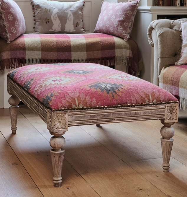 Rectangular Kilim Footstools